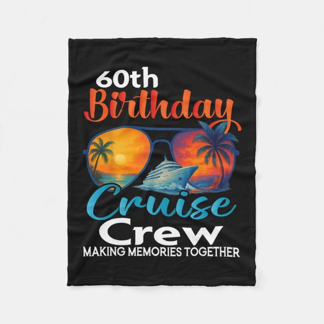 Couverture Polaire 60th Birthday Cruise Crew Friends Family Vacation  (Devant)