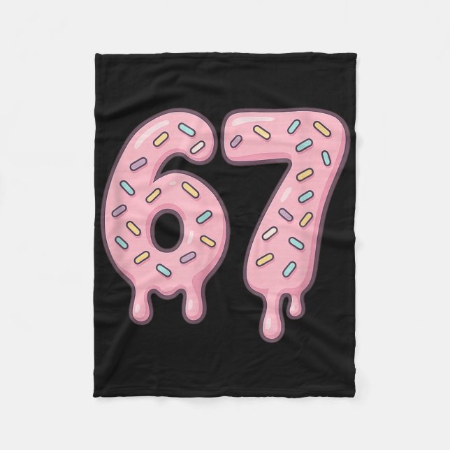 Couverture Polaire 67 Alpha Slang Internet Meme Aura Energy  (Devant)