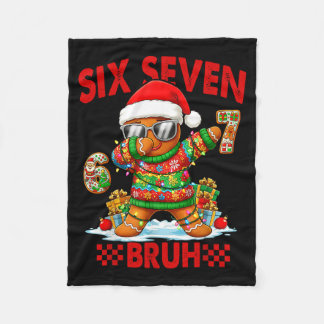 Couverture Polaire 67 Christmas 6 7 Meme Gingerbread Man Xmas Pajamas