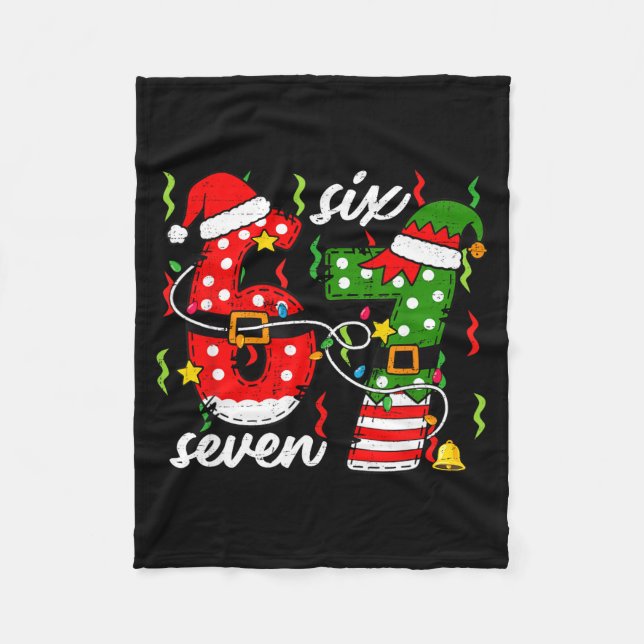 Couverture Polaire 67 Christmas 6 7 Santa Elf 6-7 Pajamas Six Seven K (Devant)