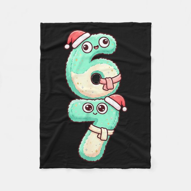 Couverture Polaire 67 Christmas Kawaii Pastel Design  (Devant)