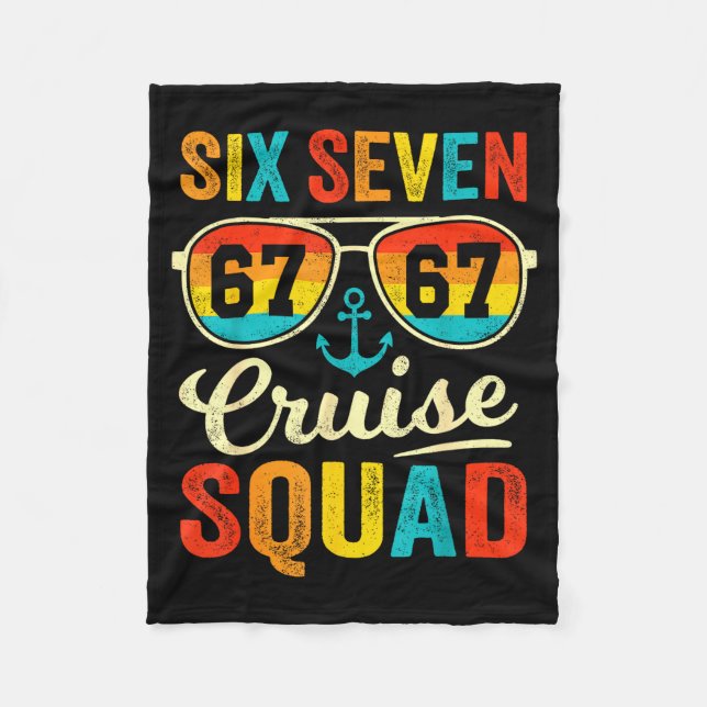 Couverture Polaire 67 Cruise Squad 2025 Funny Kids Cruise Meme Matchi (Devant)