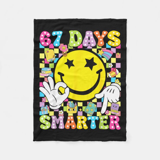 Couverture Polaire 67 Days Smarter Funny Six Seven 67 Meme Teacher St (Devant)
