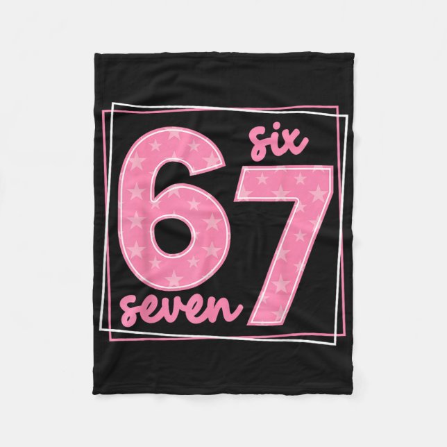 Couverture Polaire 67 drôle numéro 67 anniversaire Meme  (Devant)