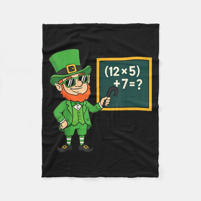 Couverture Polaire 67 Funny St Patricks Day Math Teacher Meme Six Sev (Devant)