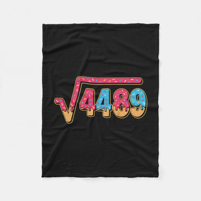 Couverture Polaire 67 Glace Goutte Meme Prof de Maths École Carré  (Devant)