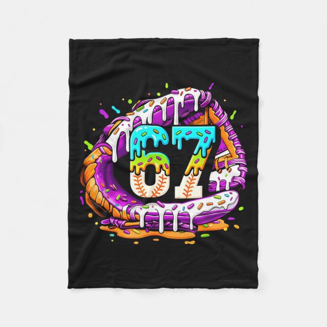 Couverture Polaire 67 Ice Cream Drip Funny Six Seven Player 67th Birt (Devant)