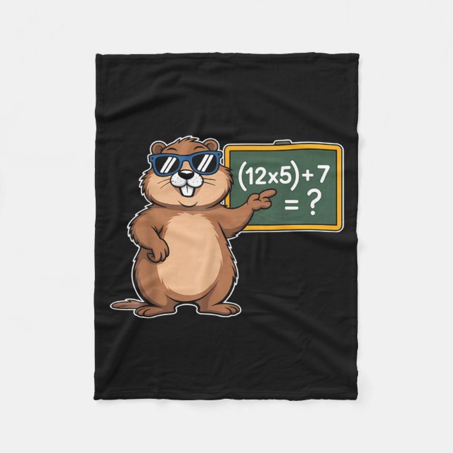 Couverture Polaire 67 Jour de la marmotte 6-7 Mème Prof de maths Six  (Devant)