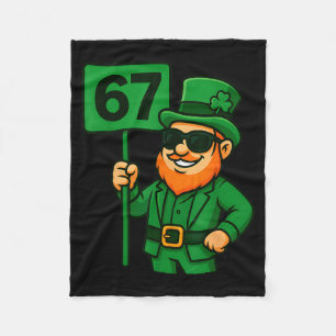 Couverture Polaire 67 Leprechaun Six Seven Génération Mème Vibrations