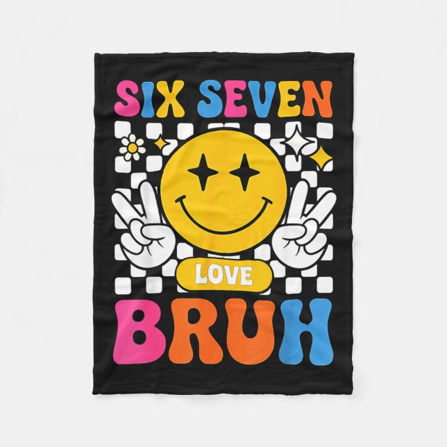 Couverture Polaire 67 Meme 6 7 Six Seven Bruh  (Devant)