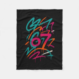 Couverture Polaire 67 Meme Caché Tendance Gen Z Alpha Six Seven 6 7