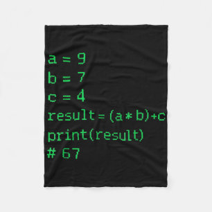 Couverture Polaire 67 Mème Code Python Résultat Humour Geek Six Sept