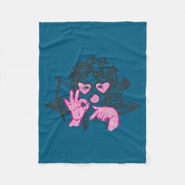 Couverture Polaire 67 Meme Cud Hands Bubble Gum Six Seven Meme Valent (Devant)