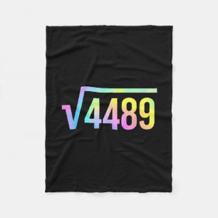 Couverture Polaire 67 Mème d'argot Tie Dye Drôle Racine carrée 4489 M