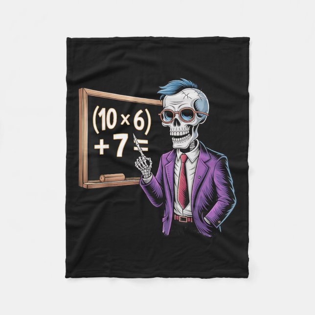Couverture Polaire 67 Mème de professeur de mathématiques Brainrot Si (Devant)