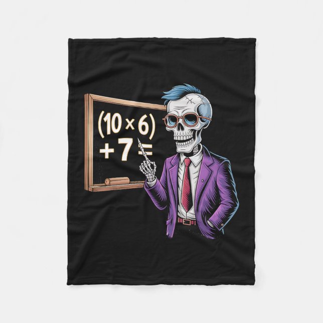 Couverture Polaire 67 Mème de professeur de mathématiques Brainrot Si (Devant)