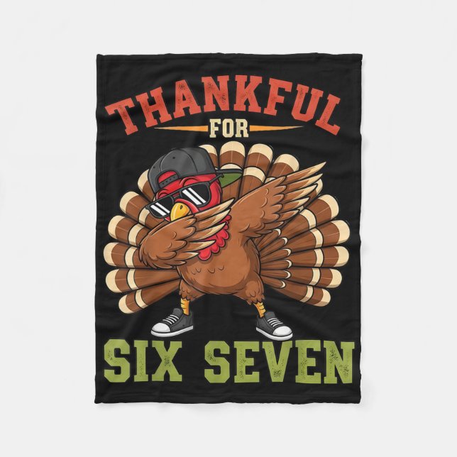 Couverture Polaire 67 Meme de Thanksgiving drôle de dinde reconnaissa (Devant)