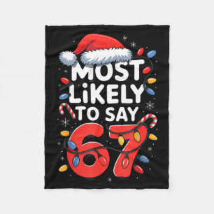 Couverture Polaire 67 Meme drôle de Noël Meme Design le plus suscepti