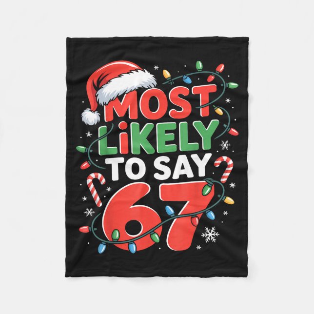 Couverture Polaire 67 Meme drôle de Noël Meme Design le plus suscepti (Devant)