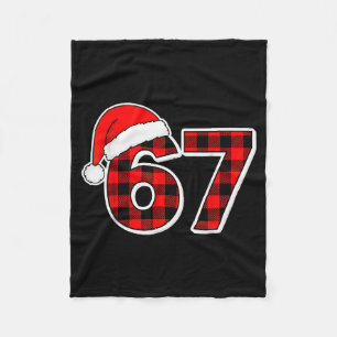 Couverture Polaire 67 Mème Drôle de Noël Rouge Carreaux Xmas Pyjama S
