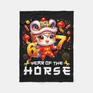 Couverture Polaire 67 Meme drôle Nouvel An chinois 2026 Année du Ch