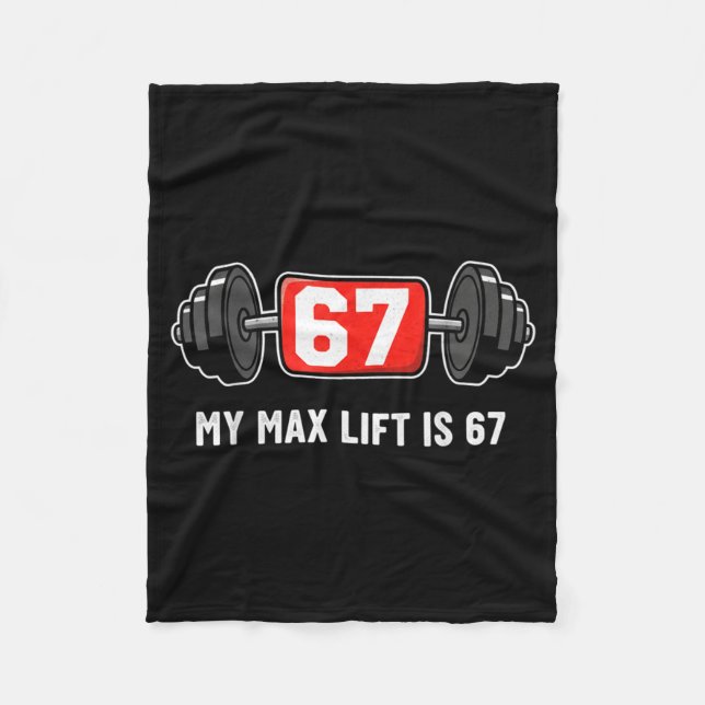 Couverture Polaire 67 Meme Funny 6 7 Six Seven Gym Workout Lifting We (Devant)
