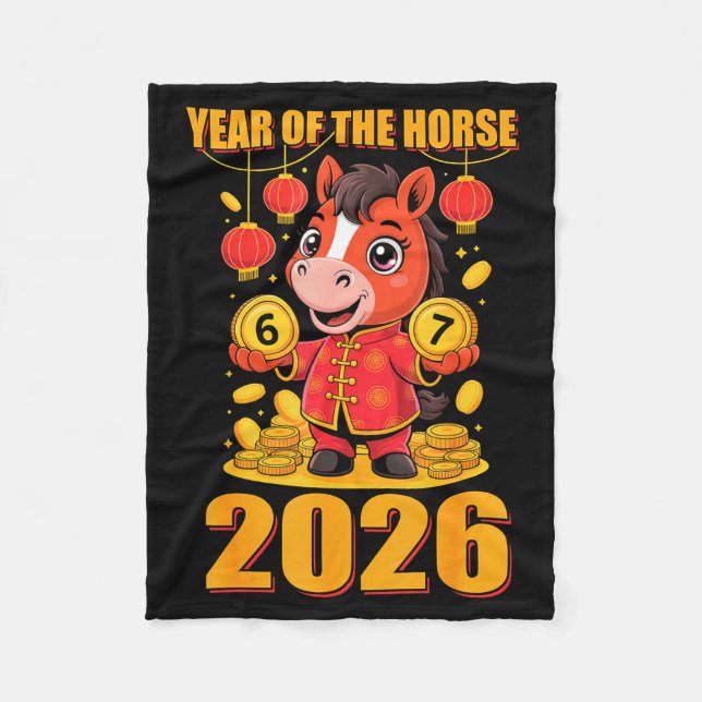 Couverture Polaire 67 Meme Funny Chinese New Year 2026 Year Of The Ho (Devant)