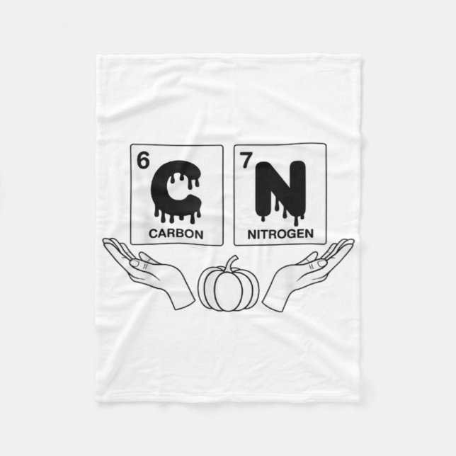 Couverture Polaire 67 Meme Science Chemistry Funny Pumpkin Art Nerd J (Devant)