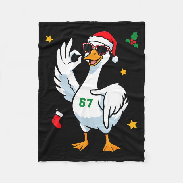 Couverture Polaire 67 Meme Silly Goose 6 7 Funny Six Seven Christmas  (Devant)