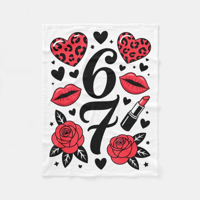Couverture Polaire 67 Meme Six Seven 67 Meme Six Seven 6 7 Saint-Vale (Devant)