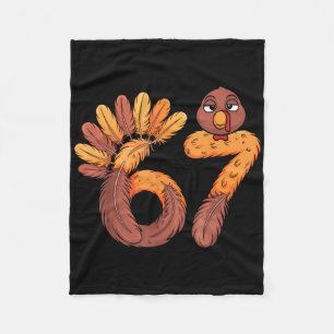 Couverture Polaire 67 Meme Six Seven Argot Gen Alpha Drôle Dinde Tha