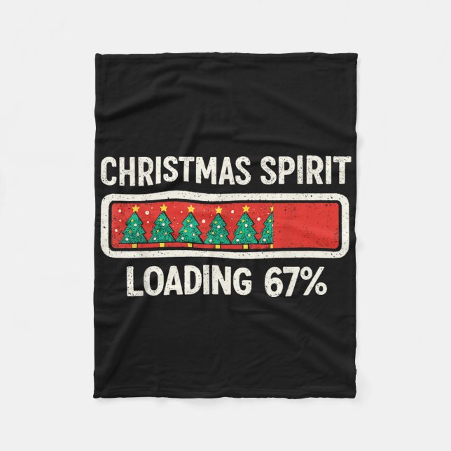 Couverture Polaire 67 Meme Six Seven Esprit de Noël Chargement Gen Z  (Devant)