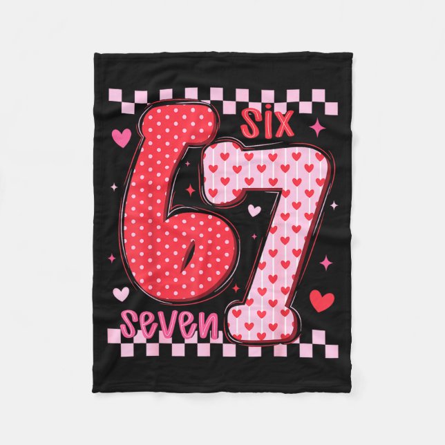 Couverture Polaire 67 Meme Six Seven For Kids Women Men Boys Girls Va (Devant)