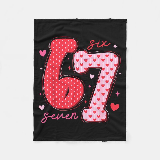 Couverture Polaire 67 Meme Six Seven For Kids Women Men Boys Girls Va (Devant)