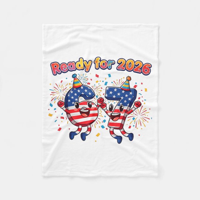 Couverture Polaire 67 Meme Six Seven Funny New Year 2026 Party Men Wo (Devant)