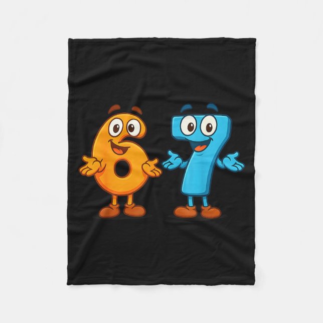Couverture Polaire 67 Meme Six Seven Kids Number Blocks Math Teacher  (Devant)