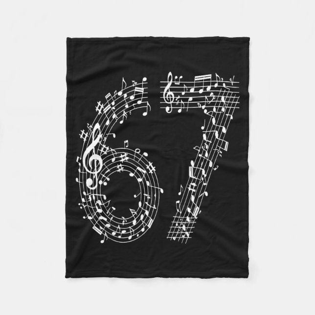 Couverture Polaire 67 Music Meme Six Seven Music Teacher Musician  (Devant)