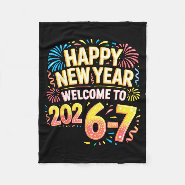 Couverture Polaire 67 New Year's Eve - Happy New Year 2026-7 Funny 67 (Devant)