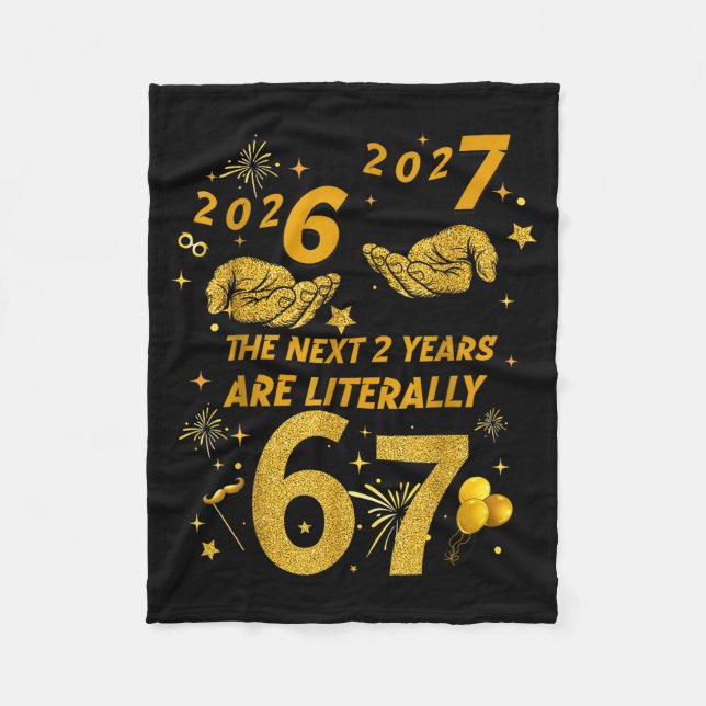 Couverture Polaire 67 Nye 2026 Funny Boys Kids New Years Eve Party 6  (Devant)