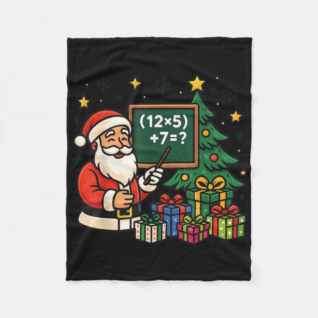 Couverture Polaire 67 Prof Santa Noël Six Sept Mème Brainrot (Devant)