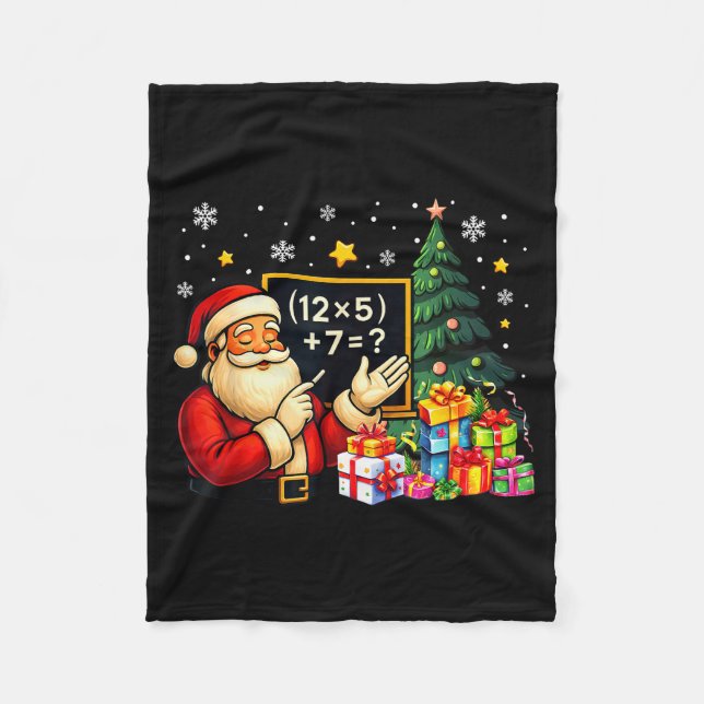 Couverture Polaire 67 Prof Santa Noël Six Sept Mème Brainrot (Devant)