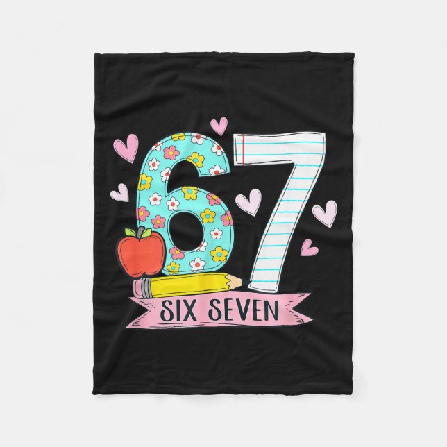 Couverture Polaire 67 Shirt For Teachers 67 Meme Women Teacher Six Se (Devant)