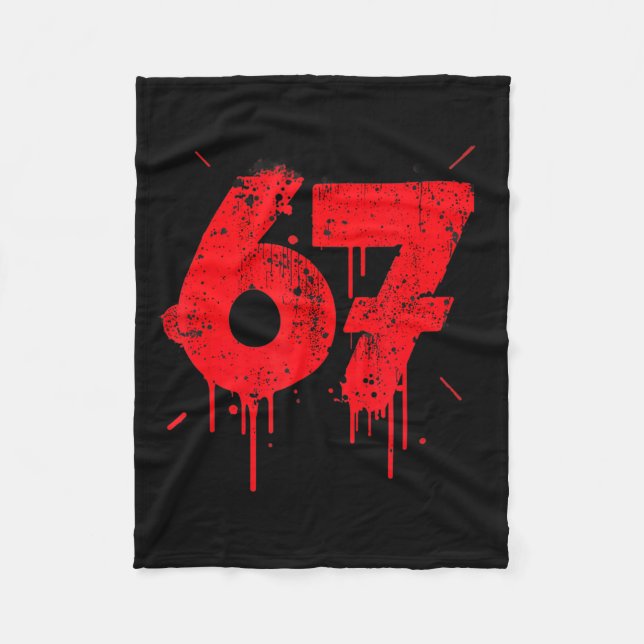 Couverture Polaire 67 Shirt, Funny Shirts 67 Meme Six Seven Men Teen  (Devant)