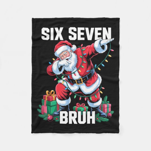 Couverture Polaire 67 Six Seven Bruh Funny Christmas 6 7 Meme Men Wom (Devant)