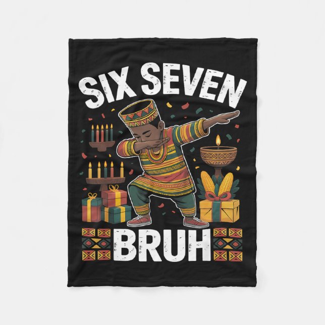 Couverture Polaire 67 Six Seven Bruh Kwanzaa Dabbing 6 7 Mème Drôle C (Devant)
