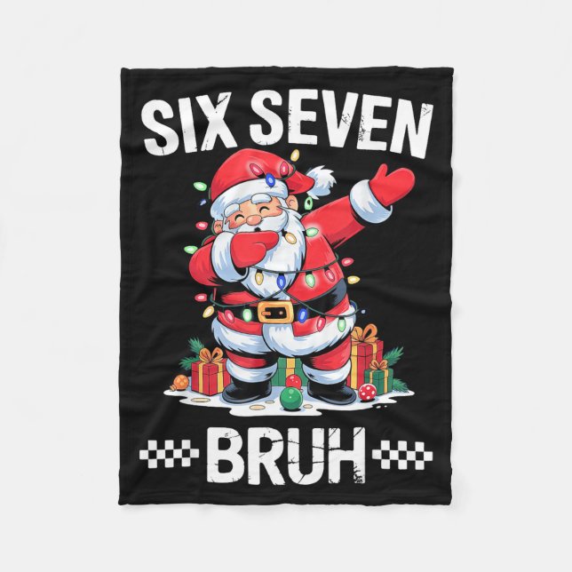 Couverture Polaire 67 Six Seven Burh Noël 6 7 Meme  (Devant)