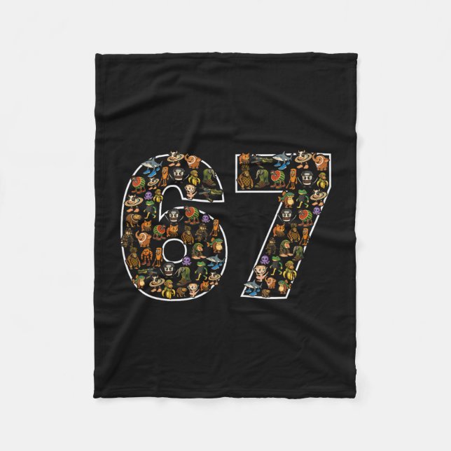 Couverture Polaire 67 Six Seven Italian Brainrot Gen Alpha Meme  (Devant)