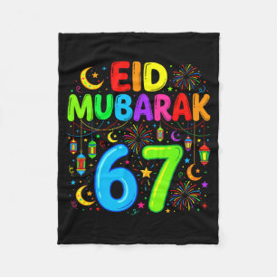 Couverture Polaire 67 six seven joyeux eid mubarak enfants eid al