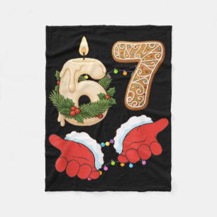 Couverture Polaire 67 Six Seven Mème Bougie de Noël Gingerbread Gen