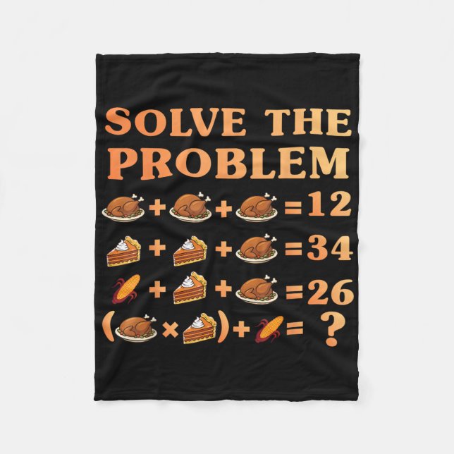 Couverture Polaire 67 Six Seven Mème Équation de maths de Thanksgivin (Devant)